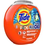 Tide + Detergent, 4 in 1, Ultra Oxi, Pacs - 61 pacs, 1.81 kg