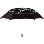 Titleist Tour Double Canopy Golf Umbrella Black/Black/Red