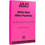 JAM PAPER Legal 65lb Cardstock - 8.5 x 14 Coverstock - 176 gsm - Ultra Fuchsia Pink - 50 Sheets/Pack