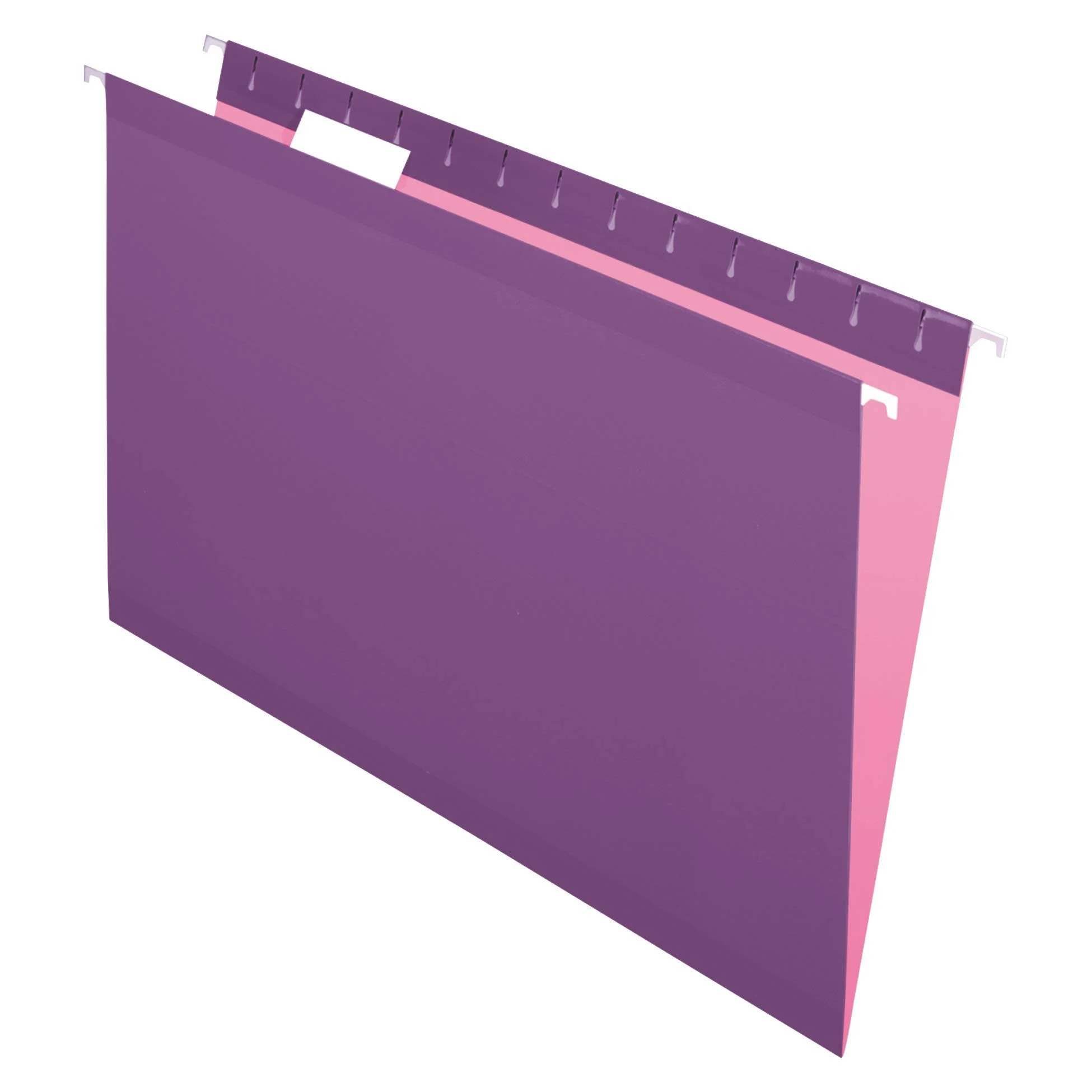 Pendaflex Reinforced Hanging File Folders, Legal Size, Violet, 1/5 Cut, 25/BX (4153 1/5 VIO)