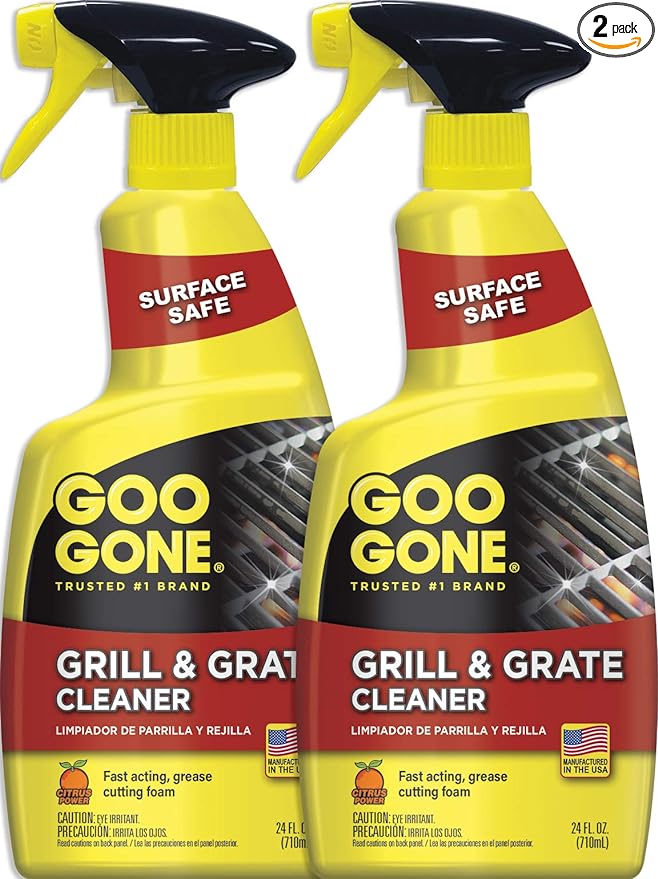 Goo Gone Grill and Grate Cleaner - 24 Ounce - Cleans Cooking Grates and Racks