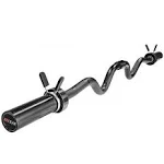 2-Piece Olympic Curl Bar with Collars, Black