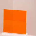 1/8&#034; 0.118&#034; Orange Neon Fluorescent Acrylic Plexiglass Sheet 24&#034;x12&#034; Cast 3mm 