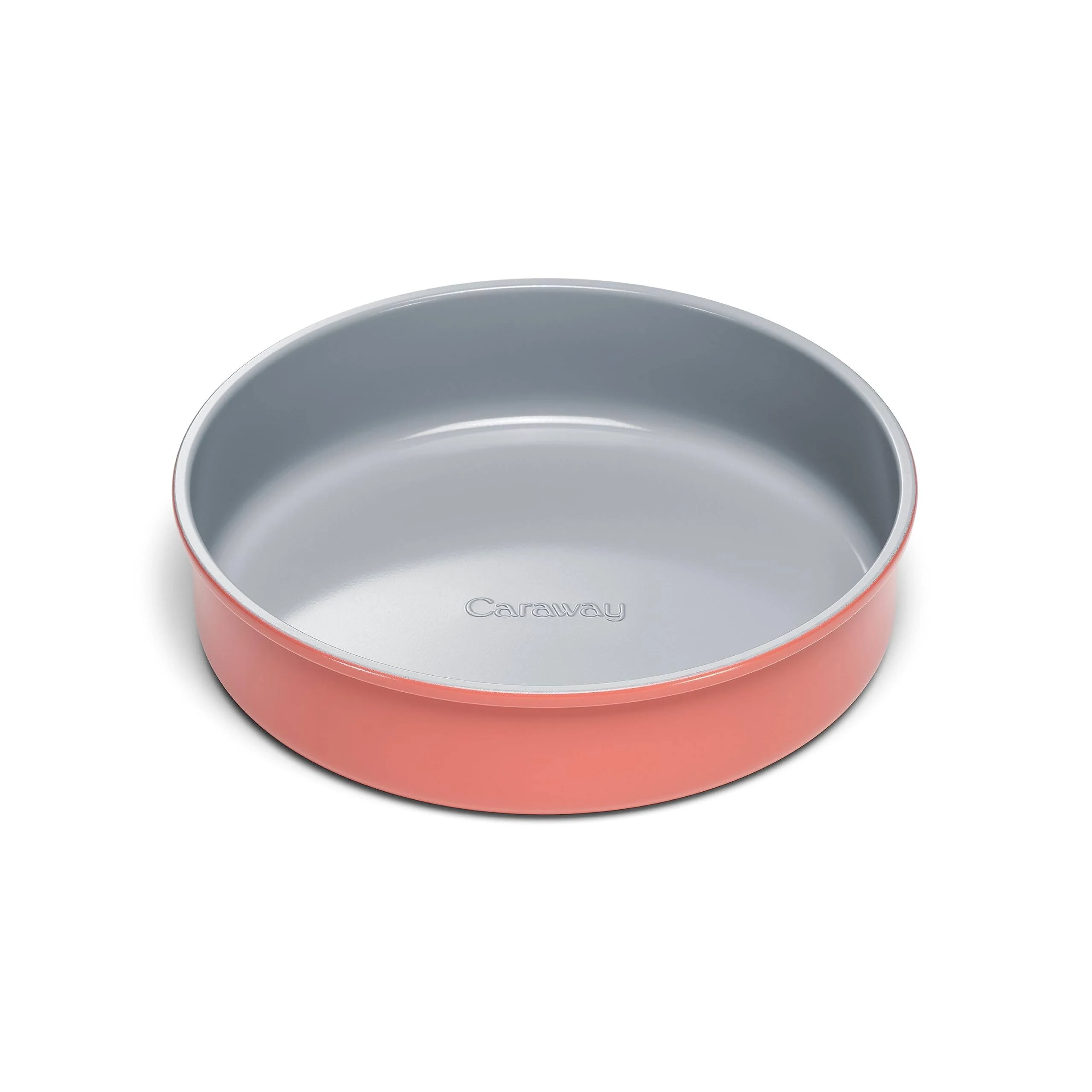 Caraway Non-Stick Ceramic 9” Circle Pan - Naturally Slick Ceramic Coating - Non-Toxic, PTFE & PFOA Free - Perfect for Birthday Cakes, Tartes, & More - Perracotta