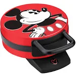 Disney Mickey Mouse Waffle Maker, Red 6"