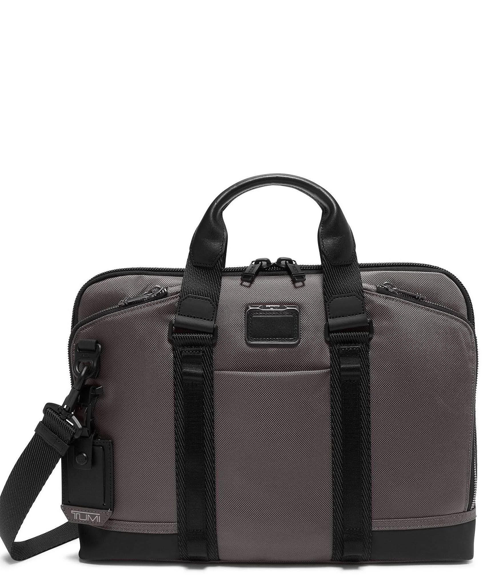 Aviano slim woven briefcase