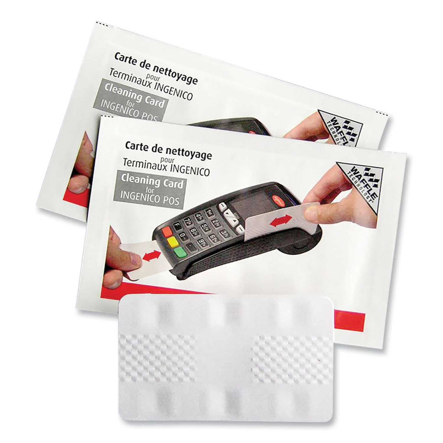 Magnetic Card Reader Cleaning Cards, 2.1" x 3.35", 50/Carton