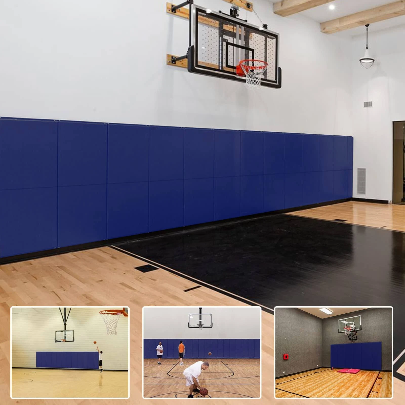 PROGOAL 2" Thick Foam Protection Wall Pad,Gym Basketball-Court Protectors,Durable ...