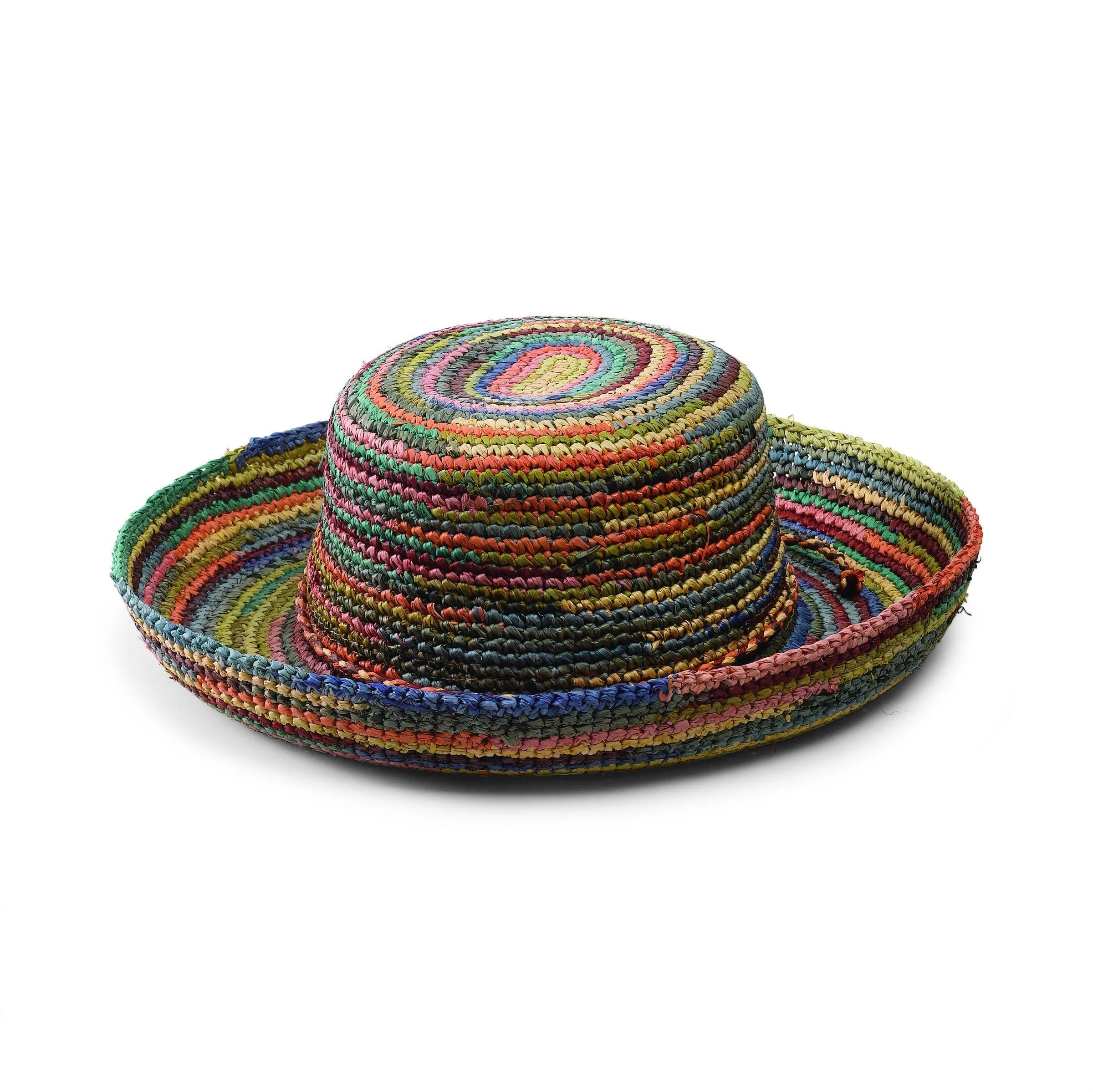 San Diego Hat Company Women's Raffia Hat O/S Brights, Size One Size