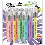 Sharpie Clearview Pen-Style Highlighter, Assorted Ink Colors, Chisel Tip, Assorted Barrel Colors, 12