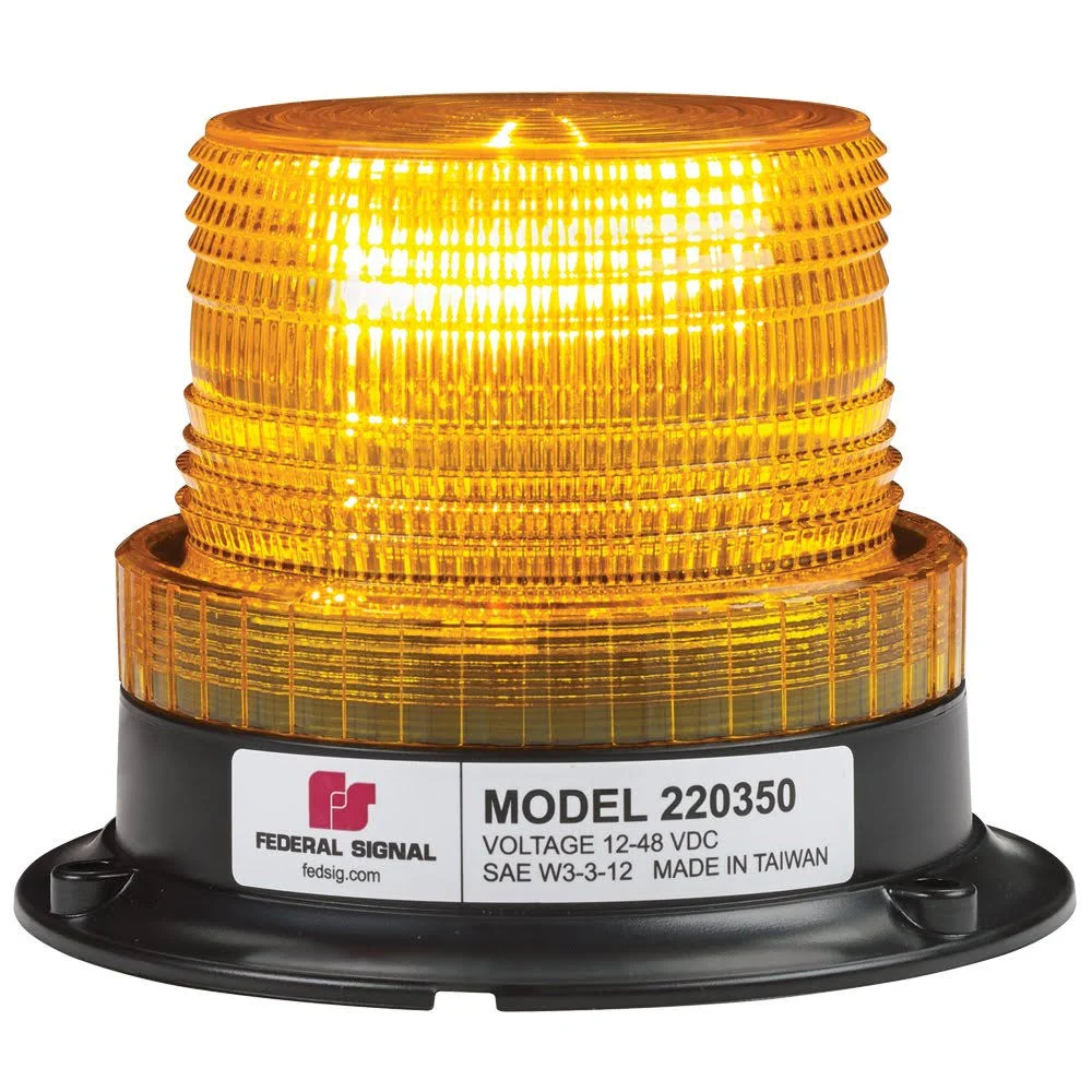 Federal Signal 220350-02 Beacon Light, Amber, Flashing