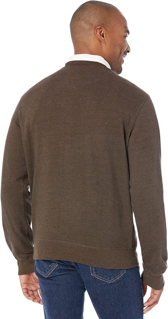 U.S. Polo Assn. Long Sleeve Popover Crew Neck Fleece Sweatshirt