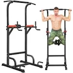 BangTong&Li Power Tower, Pull Up Bar Dip Station/Stand for Home Gym Strength Training Workout Equipment