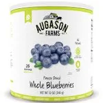 Augason Farms Freeze Dried Whole Blueberries 12 oz