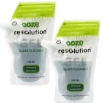 Ooze Resolution Gel Glass Cleaner (1 Pack 240ML) Liquid Cleaning Solution Natural Clay-Based Non-Toxic Formula Glass and Metal Cleaner - Reusable Glass Cleaner - Non Abrasive Grunge Off