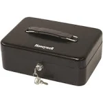 Honeywell, Standard Steel Cash Box, Black, 6112