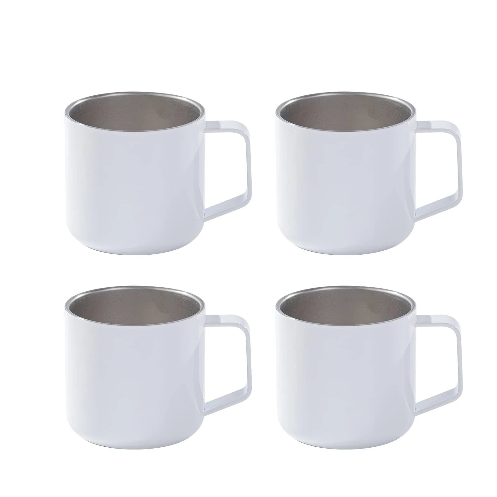 Sublimation Coffee Mugs White with Handle 12 oz 4 Pack