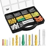 Mr Pen- Wall Anchors and Screws for Drywall, 370pcs, Assortment Kit, Plastic Drywall Wall Anchors Kit