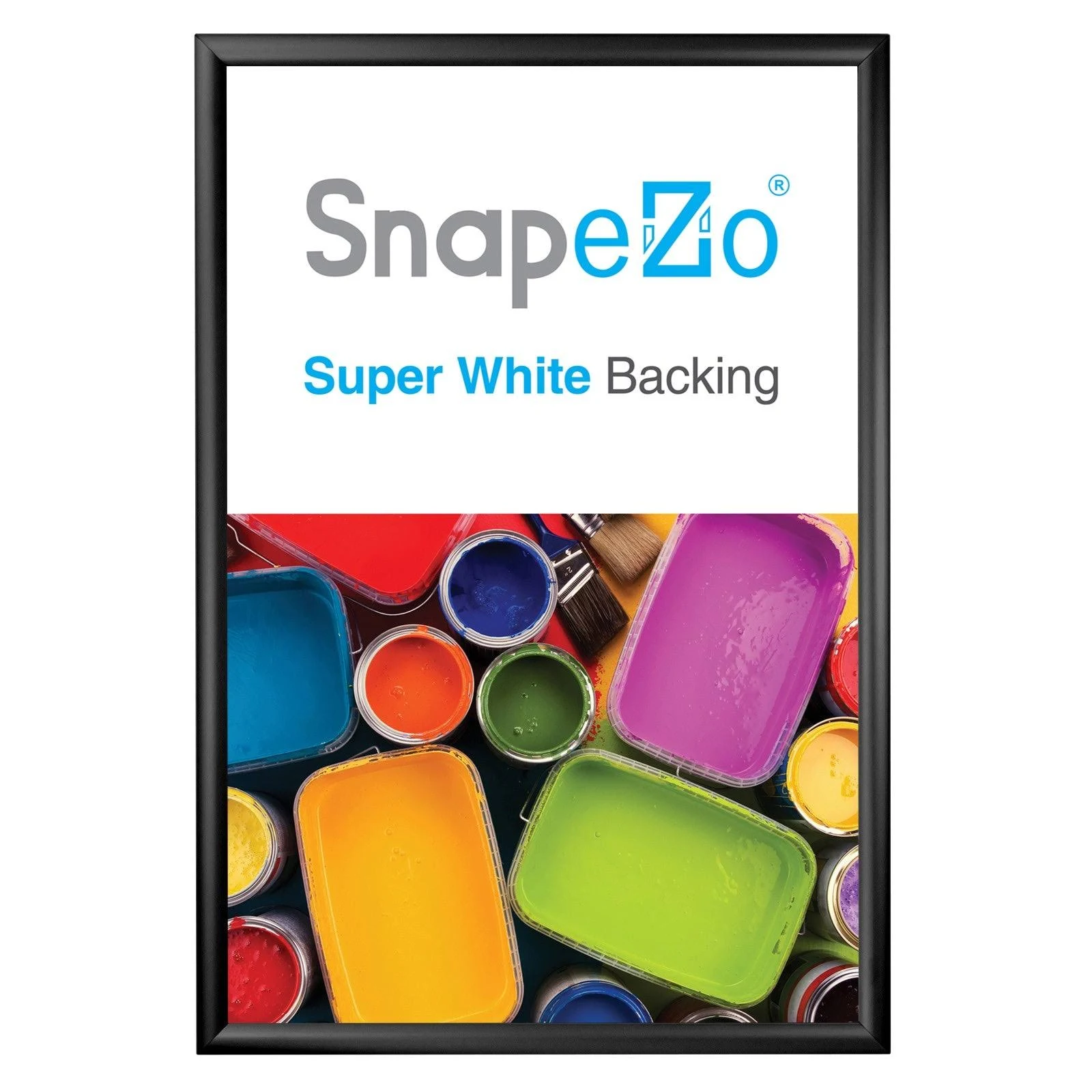 25x38 Black Snapezo® Snap Frame - 1.2" Profile