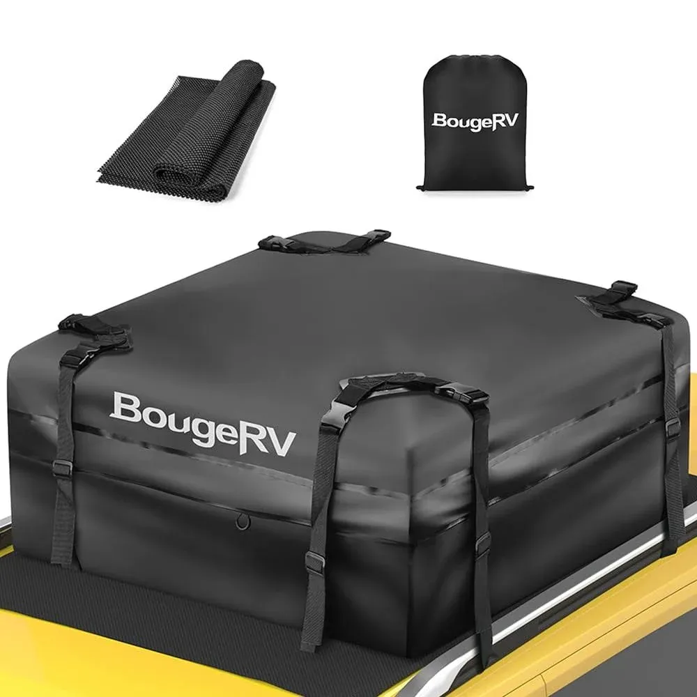 BougeRV Rooftop Cargo Carrier Bag Waterproof Car Roof Cargo Bag for Jeep Car ...