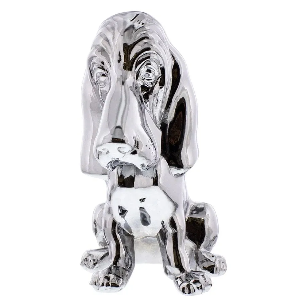 United Pacific 72003 - Hood Ornament Chrome, Bassett Hound