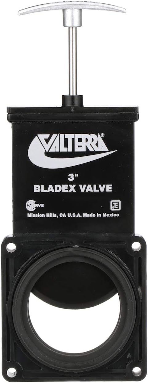 Valterra T1003vpm Metal Handle 3" Bladex Waste Valve