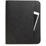 PADFOLIO BINDER Faux Leather Travel Organizer Pouch Black FOREVERMORE PORTFOLIOS