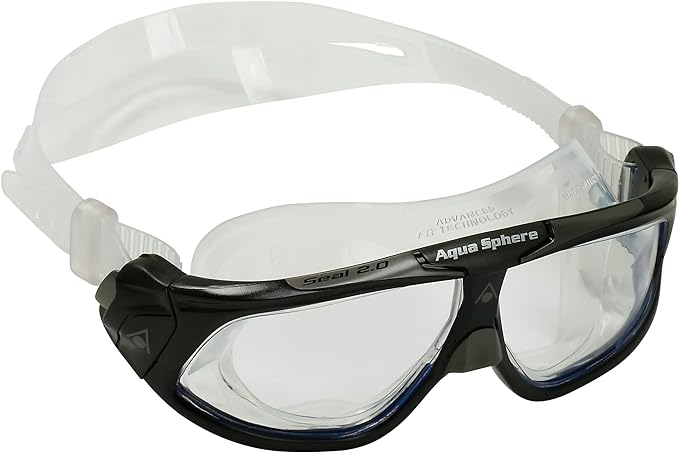 Aquasphere Unisex's Seal 2.0 Swimming Goggle, Black & Grey/Clear Lens, One Size …