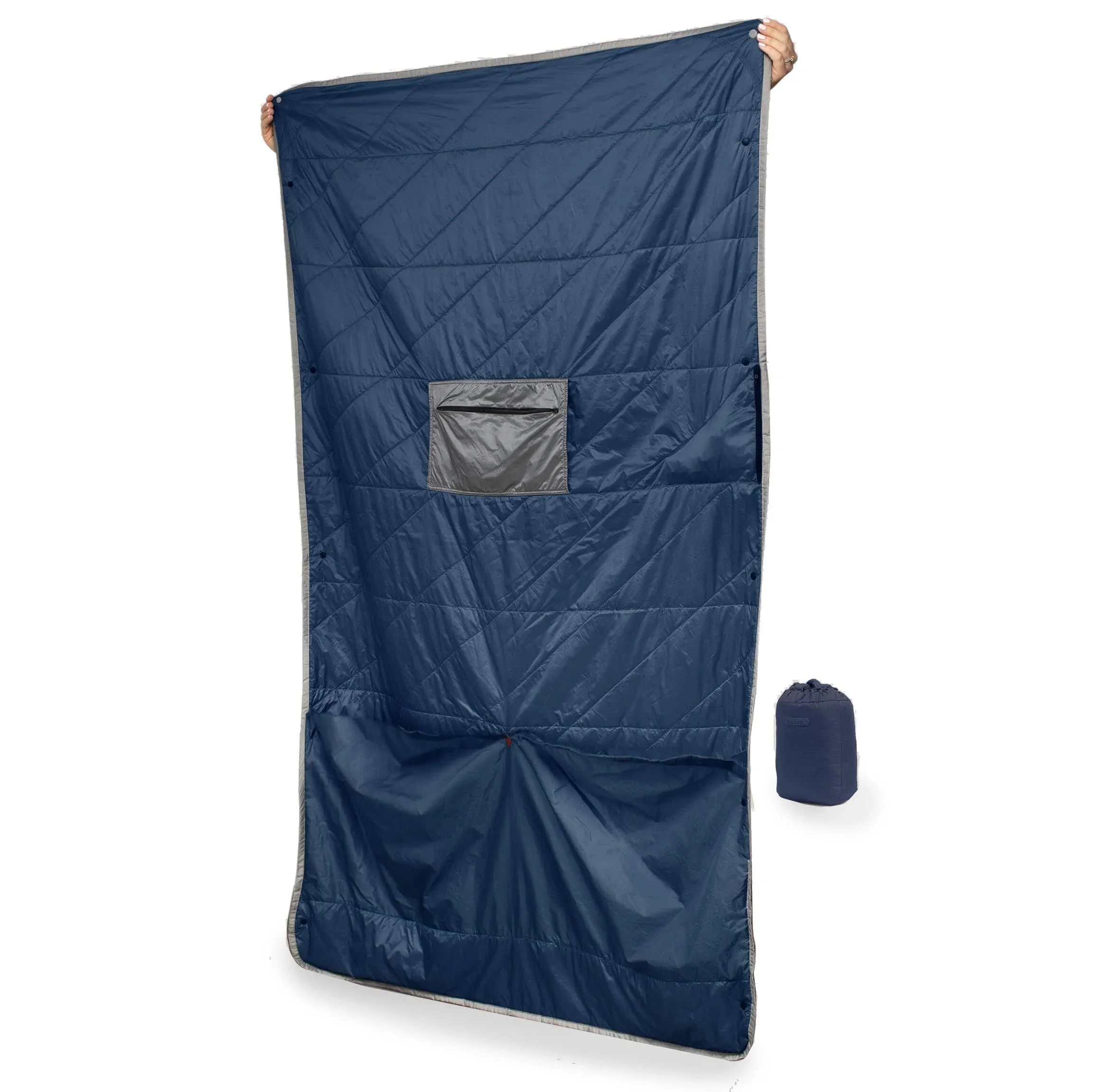 Layover™ Travel Blanket - Packable & Puffy | Blue