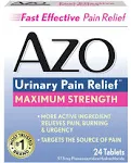 AZO Maximum Strength Urinary Pain Relief, UTI Pain Reliever, 12 Ct