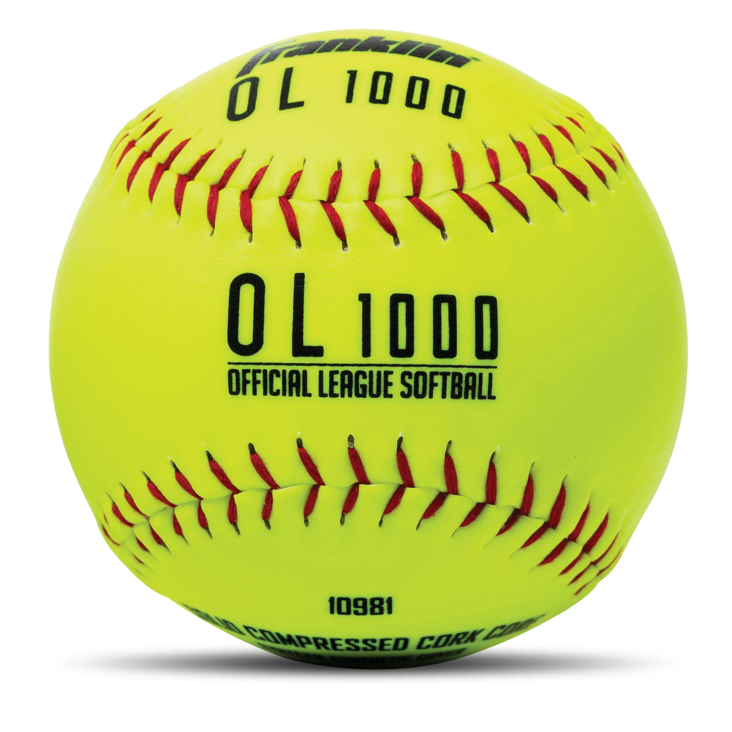 Franklin Sports Practice Softballs - OL1000 Fastpitch 12" Inch Yellow Softballs - Official Size + Weight Practice Balls for Youth + Beginner Players - 1 Pack, 4 Pack + 12 Ball Bulk Packs