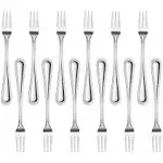 New Star Foodservice 58505 Bead Pattern 18/0 Stainless Steel, Oyster Fork 6-Inch Set of 12