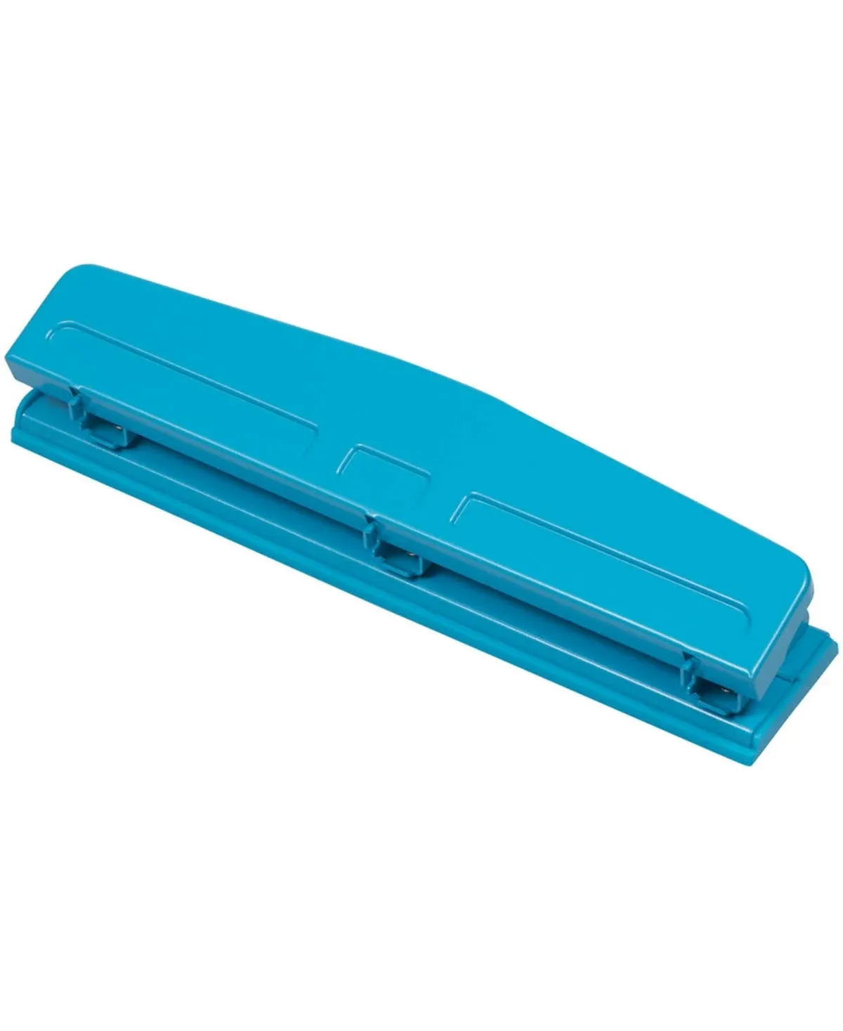 Jam Paper Metal 3 Hole Punch, 10 Sheet Capacity, Blue (345BU)