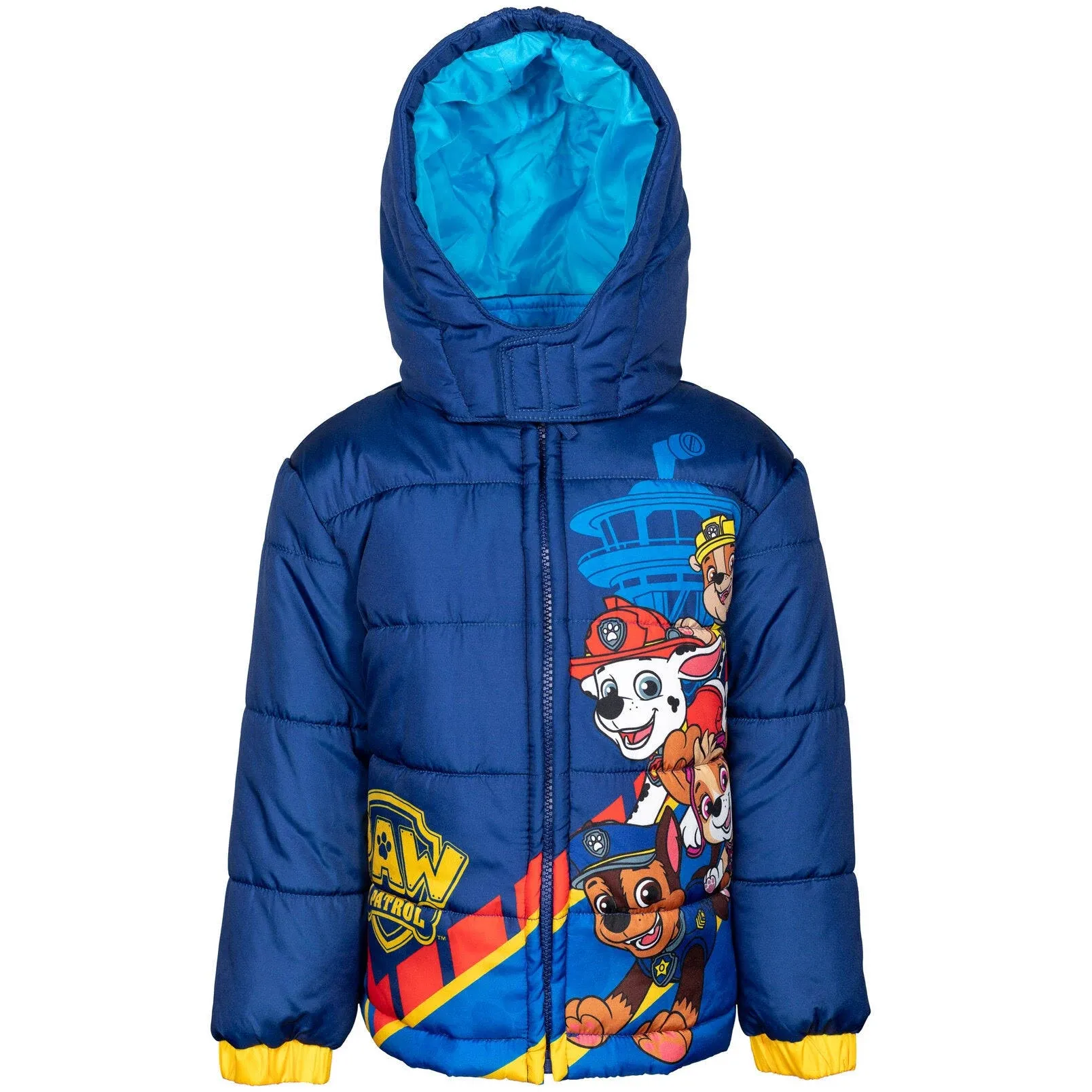 Paw Patrol Chase Marshall Rubble Little Boys Winter Coat Puffer Jacket Navy 6