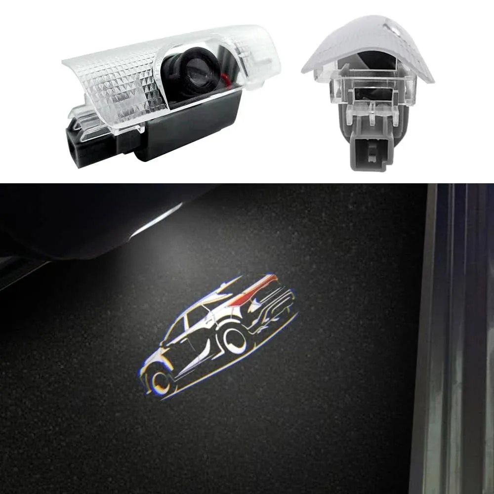 akarin LED Car Door Logo Lights 2 Pcs Compatible for RX 350H 350 500H 2023-present Courtesy Projector Laser Welcome Light Puddle Lamp Car Accessories (RX 350 (2023-present))