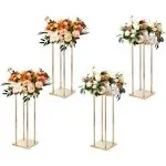 VEVOR 4PCS Column Wedding Flower Stand Cylindrical Display Rack 23.6inch Metal