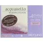 Fabriano Artistico Enhanced Watercolor Block - Extra White, Hot Press, 9" x 12"