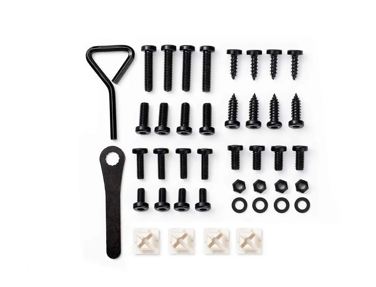 License Plate Ultimate Screw Kit, Stainless Steel (Black) Black 