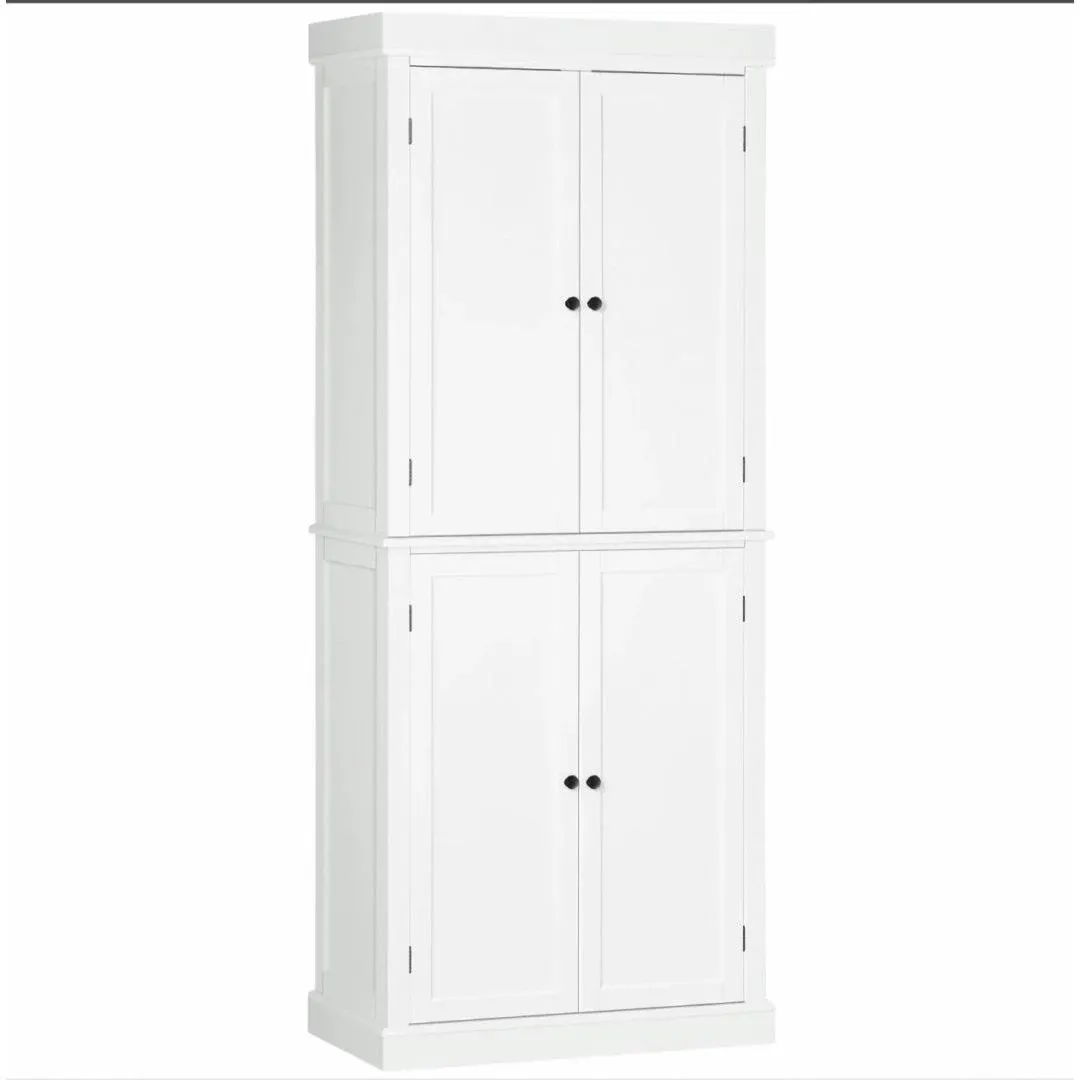 73" Kitchen Pantry HOMCOM Finish: White