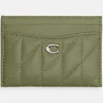 COACH Essential Card Case With Pillow Quilting Women's