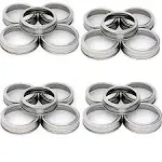 Mason Jar Replacement Rings or Durable & Rustproof Tinplate Metal Bands/Rings for Mason Jar, Canning Jars,Storage (Set of 20 Wide Mouth)