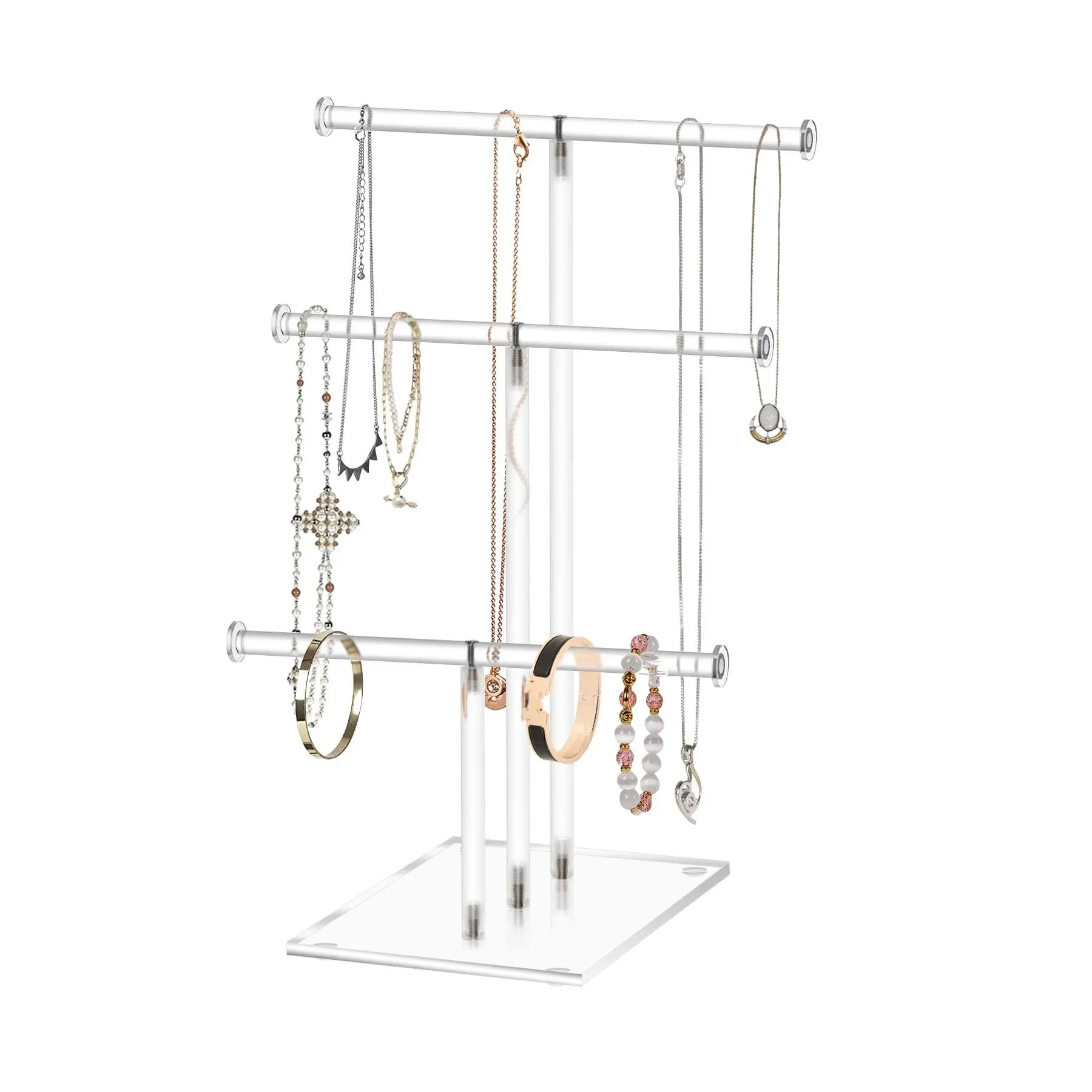 Ketawa Tiered Hanging Jewelry Organizer for Necklaces and Accessories