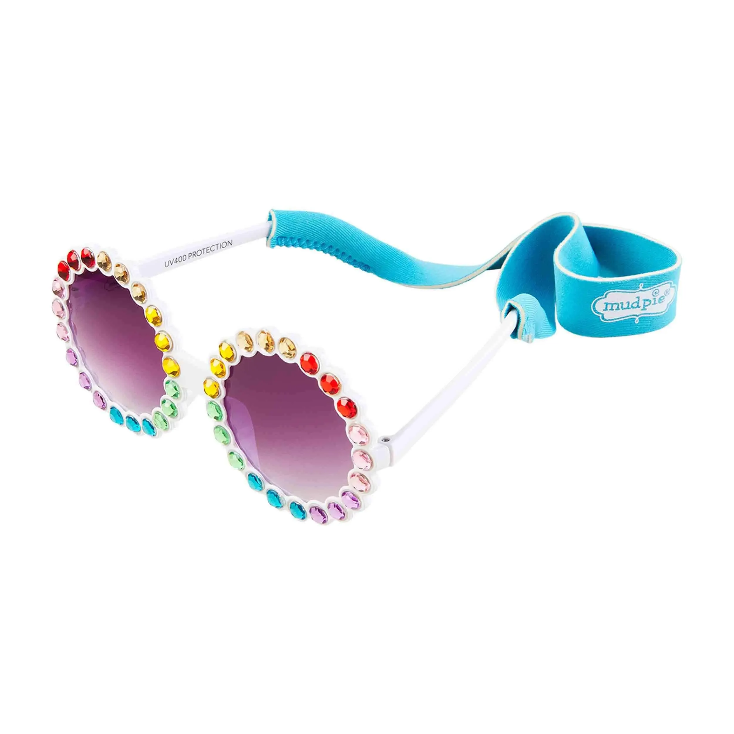 Mud Pie Girl Sunglasses - White Round