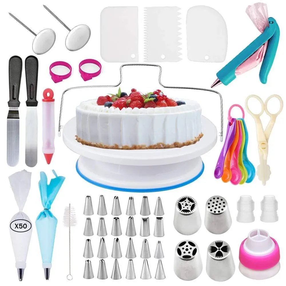 Cake Decorating Supplies Kit 2020 Newest 206 Pcs Baking Set For Beginners With C