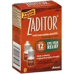 SYSTANE ZADITOR Antihistamine Eye Drops Two 5 ml Bottles 12/25#064