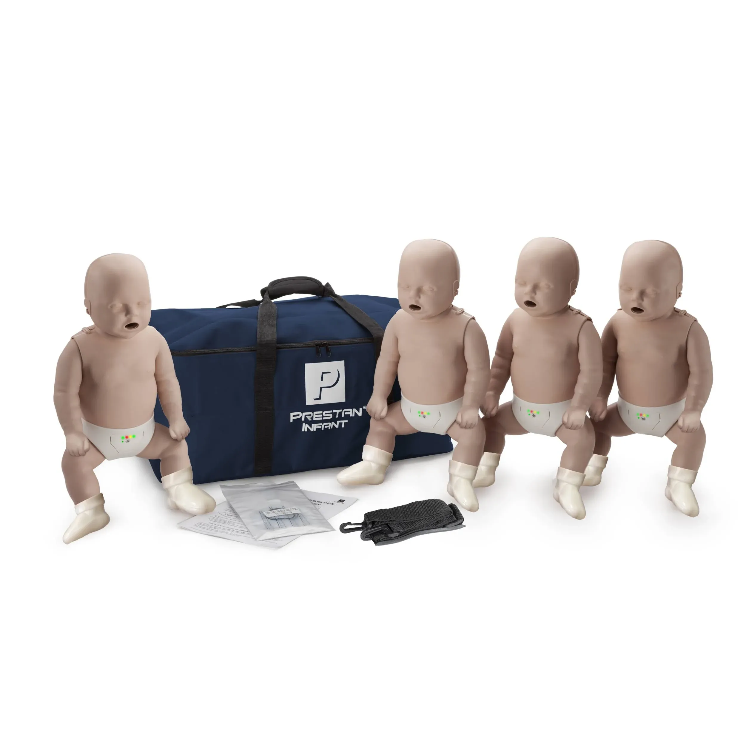 Prestan Infant Medium Skin Manikin 4-Pack With CPR Monitor