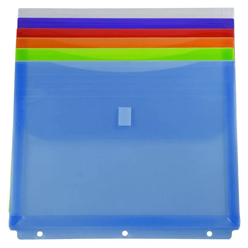 Jam Paper Plastic Binder Envelopes