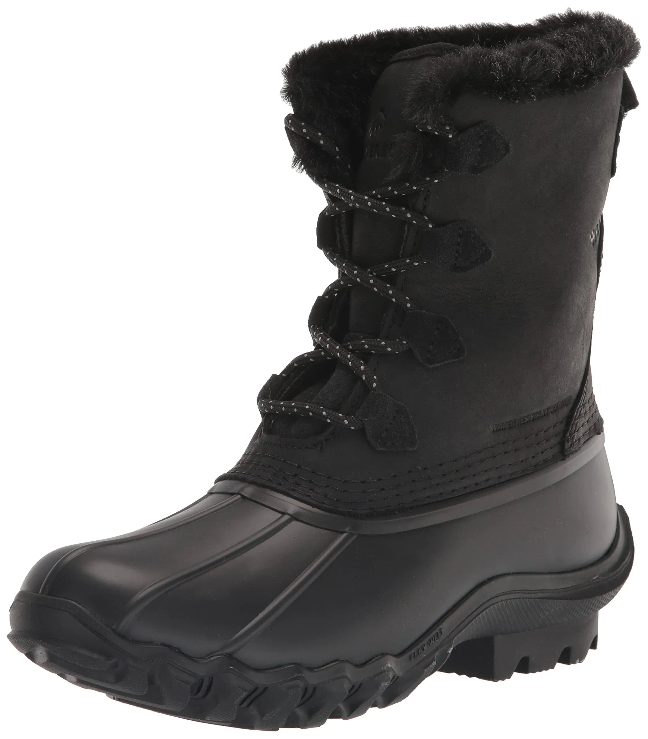 Wolverine Women's Torrent Faux-Fur Tall Duck Boot Black, Size 9.5 Medium Width