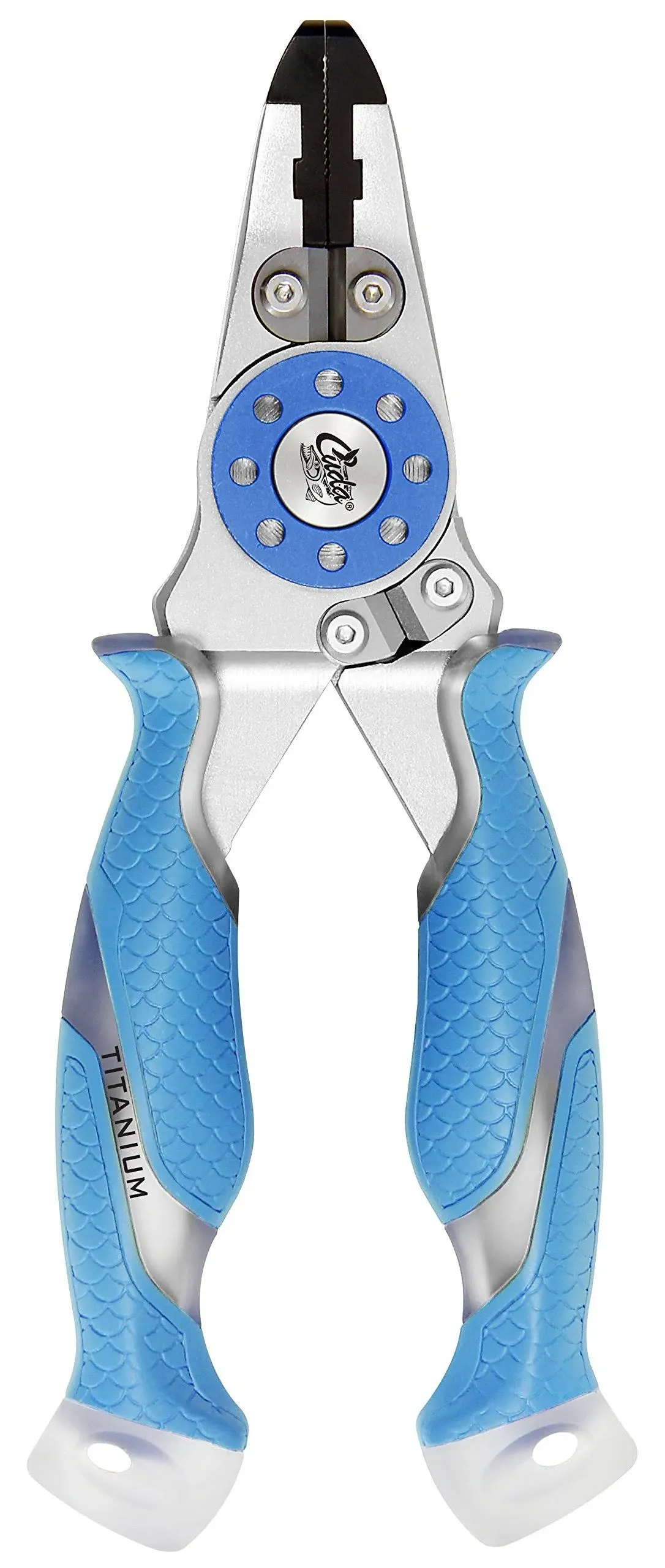 CUDA 7.5" Mono/Braid Fishing Pliers & Wire Cutters | Durable Wire, Braid, Mono & Fluorocarbon Cutter | Saltwater & Freshwater Use | Heavy Duty Nylon Sheath & Lanyard Included