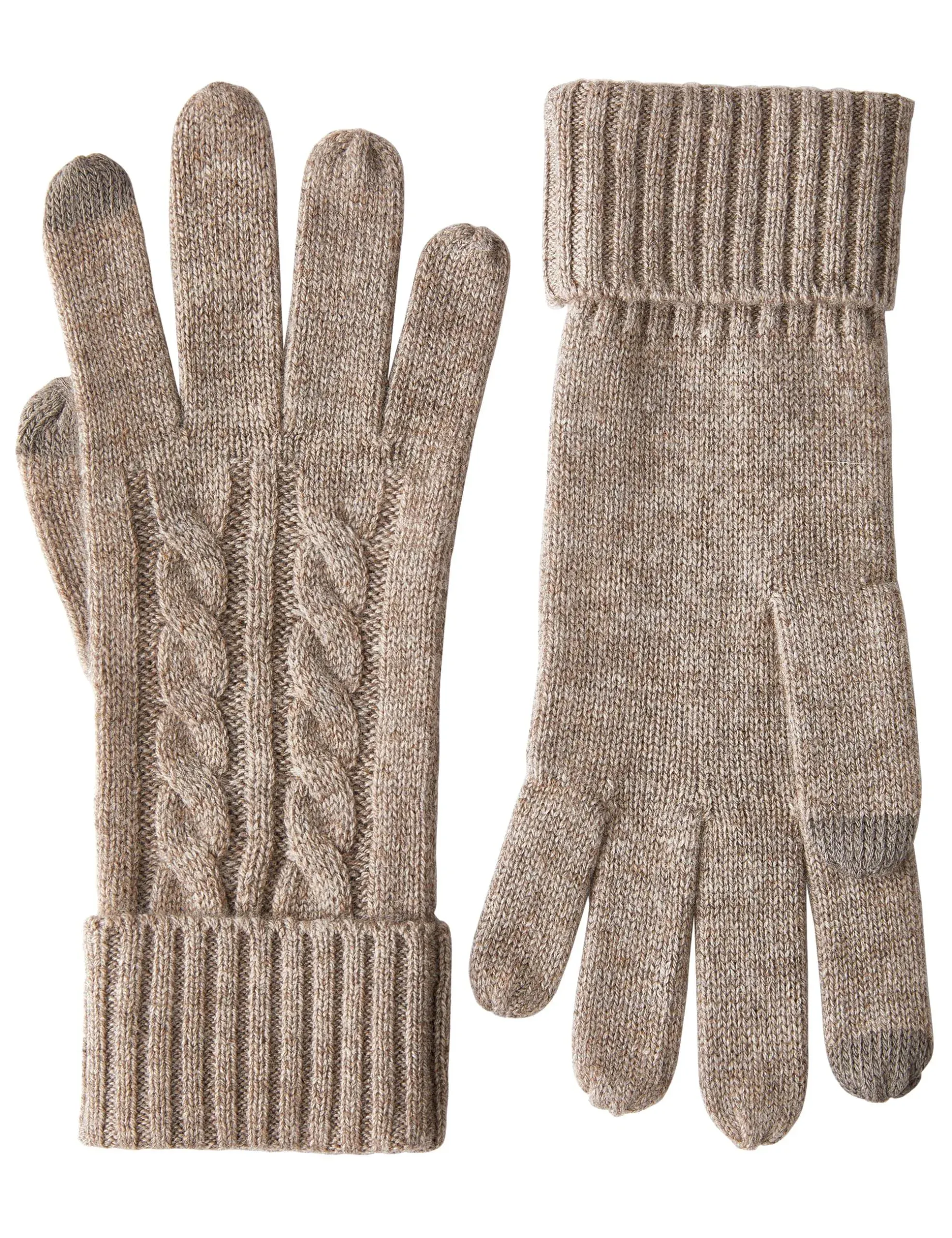 VIKIDEER Touchscreen 100% Pure Cashmere Gloves Women Ladies Soft Knit and Long Ribbed Cuffs